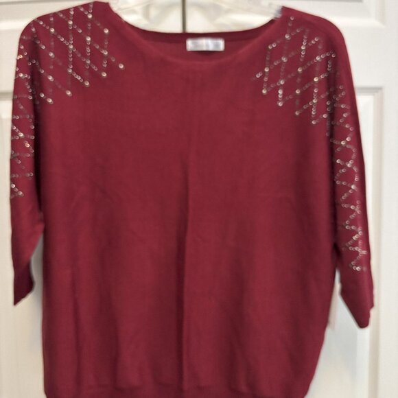 NWT, Women's Burgundy Sweater Size 1X. - Picture 1 of 2